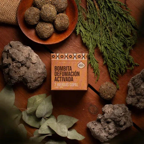 Bombitas de defumación activada (caja de 8 unidades) - 7 Hierbas Copal