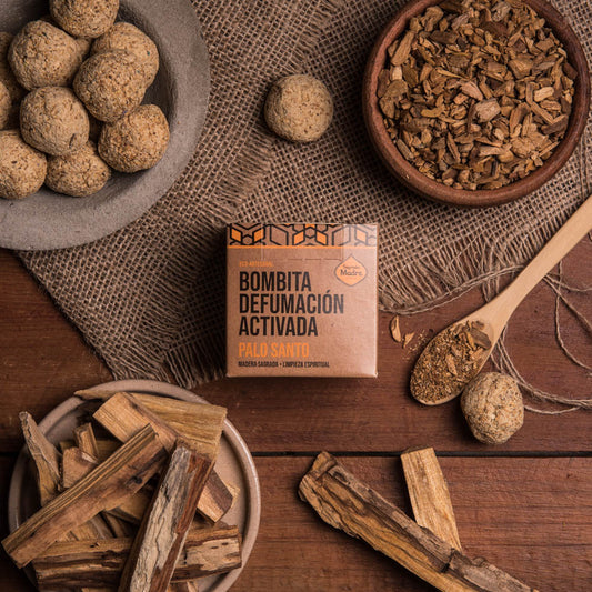 Bombitas de defumación activada (caja de 8 unidades) - Palo Santo