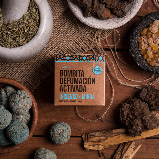 Bombitas de defumación activada (caja de 8 unidades) - Mirra - Incienso
