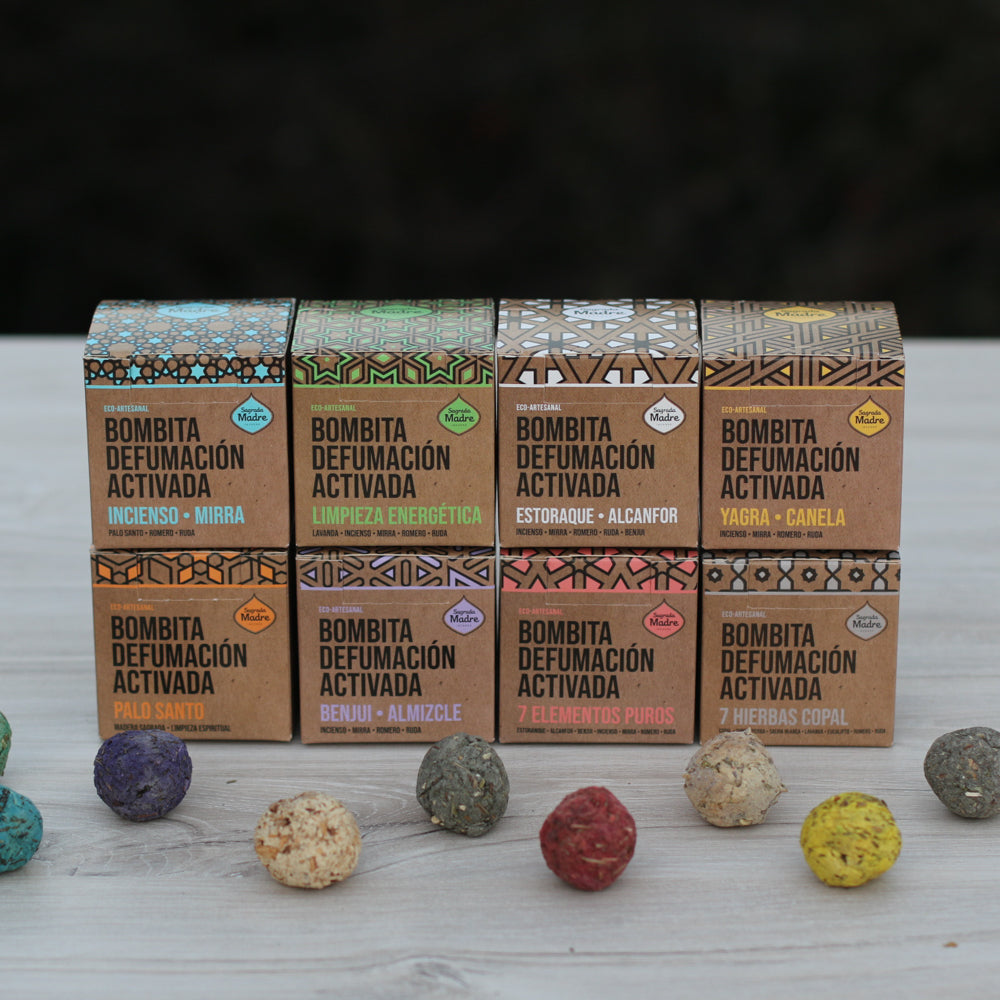 Bombitas de defumación activada (caja de 8 unidades) - Sagrada Madre