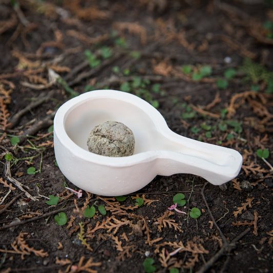 Sahumador - Cerámica blanca artesanal pequeño